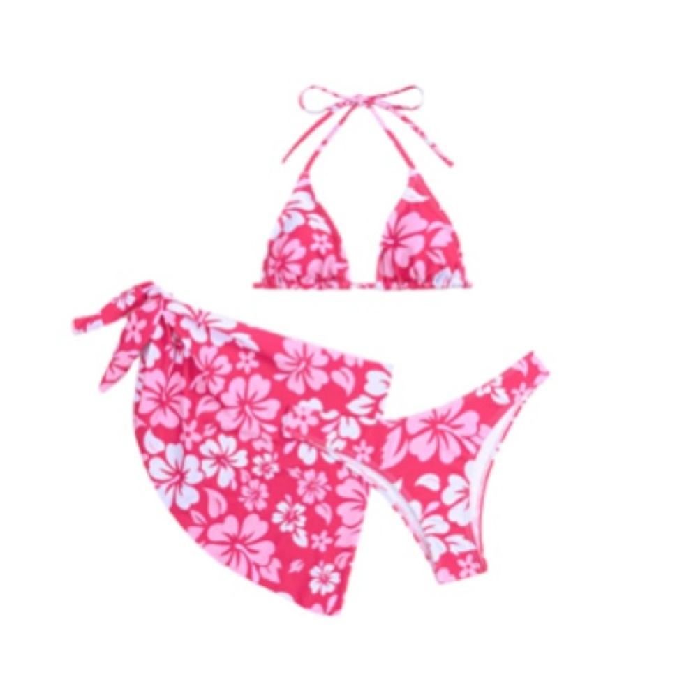 Pink Bikini Swimwear Set